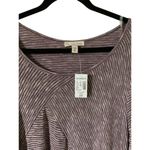 Dress Barn Tunic Top Size 2X Purple Stripe Long Sleeve Asymmetrical Knit NWT New Photo 1