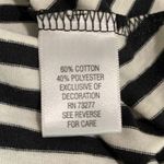 Elle NWT Women’s  Knit Black and White Striped Halter Dress Size Medium Photo 4