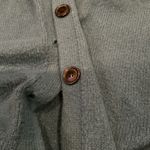 None Teal Hooded Cardigan Sweater Photo 2