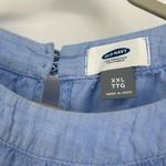 Old Navy  Light Blue Top Blouse Cold Shoulder Flare Sleeves Woven Size XXL Photo 8