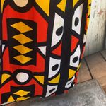 Vintage Skirt with Colorful Geometric Shapes Pattern Black Size L Photo 7