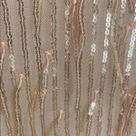 Champagne Pink Sequin Fringe Long Sleeve Mini Party Dress Size L Photo 9
