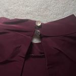 Burgundy Long Sleeve Bodysuit | Medium Red Photo 3