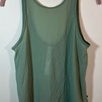 Lululemon Women’s Green Mesh High Neck Scoop Back Tank Top 4 Photo 0