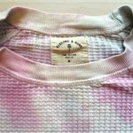 ELECTRIC & ROSE Time To Live Waffle Knit Tie Dye Pullover Photo 5