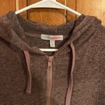 Cropped Burgundy Quarter Zip Size L Photo 1