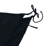 J.Crew New NWT  Black Beaded Cheeky Side Tie Bikini Swim Bathing Suit Bottom XL Photo 2