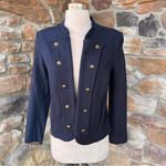 Tommy Hilfiger  Navy Blue Military Style Jacket Blazer Size S Photo 2