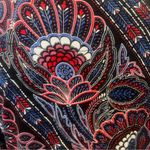 Ruby Rd . Women's Blouse - Navy and Red Floral Pattern Photo 3