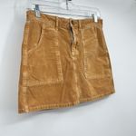 American Eagle Short Skirt Womens 4 Utility Corduroy Brown Festival Boho Hippie Photo 1