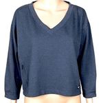 The North Face  “Bayocean” blue long sleeve cropped sweatshirt in size Large. EUC Photo 0