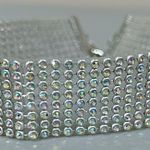 8 Stack Diamond Diamonds Choker Collar Necklace Jewelry 💎 Silver Photo 1