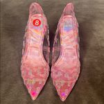 Barbie x ALDO Barbietessy Collection Pink Stiletto Heel Monogrammed B 8 *READ Silver Photo 9