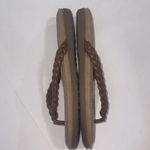 CLIFFS WHITE MOUNTAIN Gorpcore Freedom Sandal Brown Faux Suede Flip Flops Sz 8 Photo 12