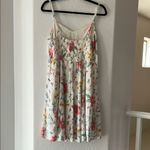Old Navy  Floral Midi Dress - Cream with Red and Green Photo 3