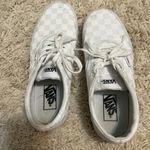 Vans  white checkered sneakers size 7.5 Photo 2