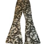 Pretty Little Thing  Black/White Flared Tie Dye Trouser 6 Bellbottoms High Rise NEW Photo 2
