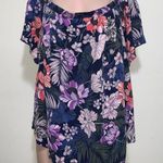 a.n.a  plus size woman floral top size 2X tropical off shoulder super cute Photo 0