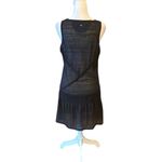 prAna Black Semi Sheer Sleeveless Mini Dress Beach Coverup Womens Size Large Photo 2