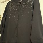 Covington #107  FAUX LEATHER EMBELLISHED CARDIGAN XL Photo 2