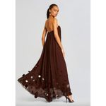 retrofete Helena Strapless Dress Deep Brown Womens Size Small Photo 2