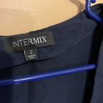 Intermix  size 2 blue blouse Photo 4