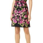 💕MARCHESA NOTTE💕 Sleeveless Embroidered Cocktail Dress ~ Black Floral Print 8 Photo 6