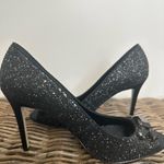 Enzo Angiolini  Black Glitter Heels Photo 1