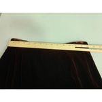 Liz Claiborne Vintage Burgundy Velvet Skirt Womens 10 Pencil A-Line Academia Photo 6