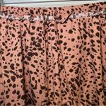 JODIFL  Pink-Orange Animal Print Ruffle Accent Skort size L Photo 2