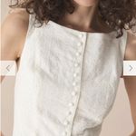 RIHOAS Women's White Boat Neck Jacquard Cotton Mini Dress 3 Size XL Photo 3