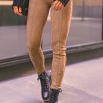 Spanx  Faux Suede Leggings in Camel Size Small Photo 0