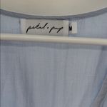 Petal and Pup Barker Light Blue Midi Dress tiered chambray flutter sleeve M flirty Photo 6