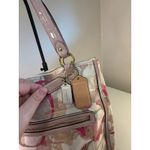 Coach Poppy Glam Tote Pink Stamped C Print Signature Canvas 23377 Photo 1