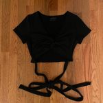 Urban Outfitters black wrap top Photo 0