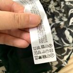 ZARA Floral Print Mini Dress with Ruffles in Black / White Photo 15