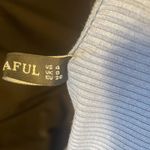 Zaful Tie Knot Blue Cropped Blouse - Small (US4) NWOT Photo 6