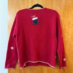 Croft & Barrow  Christmas Cardigan Sweater Holiday Ramie Angora Rabbit Blend NWT Photo 11