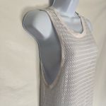 Kosiuko White Open Knit Crochet Maxi Tank Dress 38/40 Coastal Cowgirl 90s Resort Size M Photo 4