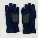 Nautica Womens  Navy Blue Fleece Gloves Preppy Outdoor S/M Photo 1