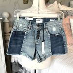 William Rast  High Rise Denim Jean Shorts Cutoffs Button Fly Women 25 Dual Upbeat Photo 11