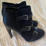 Sam & Libby Black Buckle Ankle Boots size 7.5 like new Photo 1