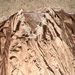 Women’s brown lingeries dress and silky robe with buttons size medium Photo 2