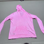 Lilly Pulitzer Neon Pink Medina Linen Hooded Sweater Photo 0