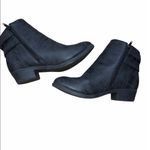Twisted  size 8 Alexia black buckle ankle booties Photo 2