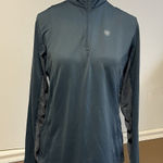 Ariat  TEK Heat Series 1/4 Zip Pullover Women’s M – Blue Baselayer Top Equestrian Photo 0