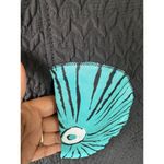 Desigual  Women's Art Deco Artsy Floral Solid Textured Dress Front Open Pockets M Photo 2