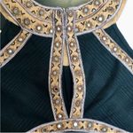 Free People NWT  Nefertiti Bodycon Sleeveless Mini Dress Black Mirrors Egyptian M Photo 9