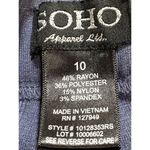 Soho Flat Front Light Gray Stripe Trouser Size 10 Photo 5