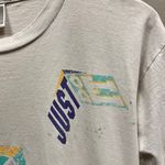 Nike Vintage 90s Pastel Logo Wraparound AOP Graphic T-Shirt Small Purple Swoosh Photo 2